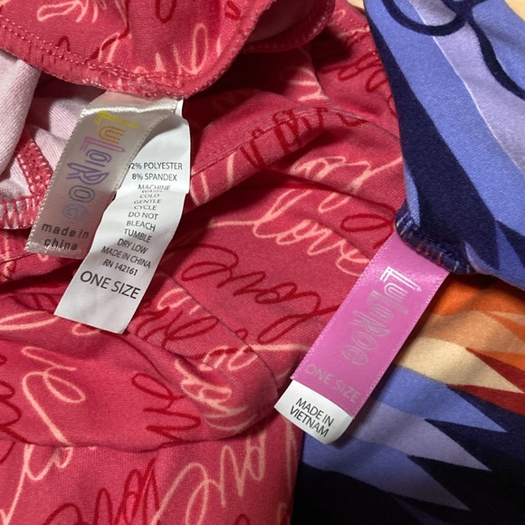 Women's Assorted LuluRoe Leggings Bundle of 5-pair - Picture 3 of 9